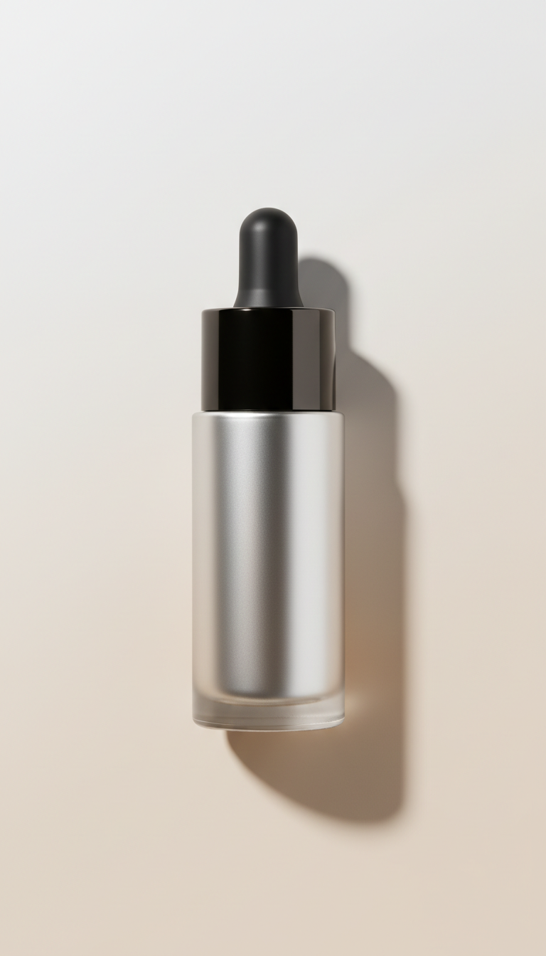 Facial Serum with Black Chrome Glass