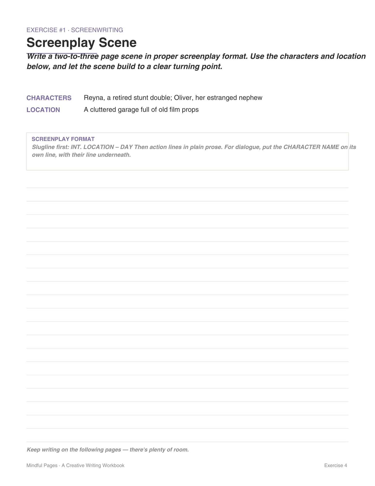 100-Page Creative Writing Exercises – Digital Download