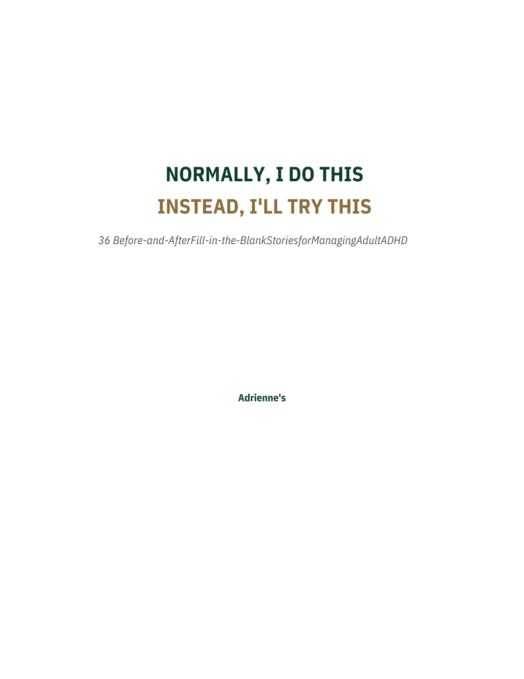 ADHD Stories – 75-Page Fill-in-the-Blank Story Journal (Digital Download)