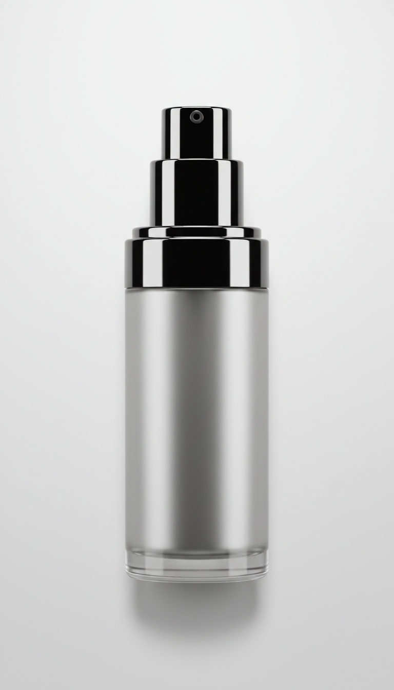 Facial Serum with Silver Accents Glass